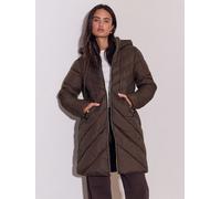 Lipsy Cappotto lungo imbottito con cappuccio Lipsy 36 rosso