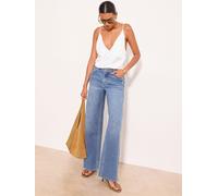 Lipsy Jeans a gamba larga con cintura Lipsy 40 blu