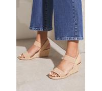 Lipsy Lipsy - Sandali stile espadrillas elasticizzate con zeppa bassa carne