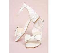 Lipsy Sandali con tacco a blocco e Farfallino decorato Lipsy per damigelle d'onore Bianco