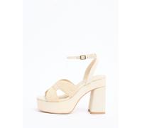 Lipsy Sandali estivi con plateau alto a due pezzi Lipsy Raffia eu39 Bianco