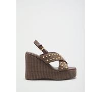 lipsy Sandali estivi con zeppa e cinturino incrociato Lipsy eu41 Marrone