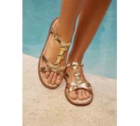Lipsy Sandali piatti Lipsy con cinturino a T. Oro