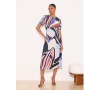 Lipsy Vestito midi in jersey a maniche corte sotto il seno di Lipsy 46 blu