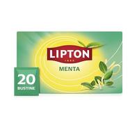 Lipton alla Menta, infuso naturalmente senza caffeina, Infusi alla frutta e alle erbe, Confezionati singolarmente, 20 filtri