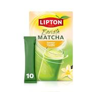 Lipton | Barista Matcha Vaniglia | 10 stick pronti | Bevanda all'avena con un tocco di vaniglia | Da gustare caldo o freddo | Senza zuccheri aggiunti*
