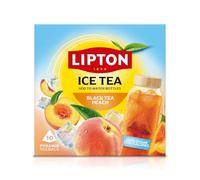 Lipton | Ice Tea Black Tea Peach |5L | Zero | senza zucchero | per preparazione in acqua fredda | gusto pesca | per 500 ml | con edulcoranti di origine naturale | 10 bustine piramidali