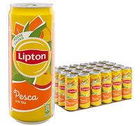 Lipton, Ice Tea, Tè Freddo al Gusto di Pesca, Poche Calorie, con Stevia, Formato Sleek da 24x0,33L