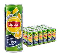 Lipton, Ice Tea, Tè Freddo Green Lemon, Zero Zucchero e Poche Calorie, Formato Sleek da 24x33cl