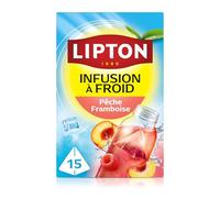 Lipton Infusa a Fredda Pesca Lampone, Acqua Fredda, Acqua Aromatizzata, Da Portare Dappertutto, 15 Pyramid