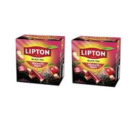 Lipton Rabarbaro Mela Black Tea 20 bustine piramidali scegli 1 2 5 10 15 conf...