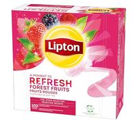 Lipton, Selezione Relaxation, set da tè nero, gusto frutta rossa, tè nero aromatizzato, certificato Rainforest Alliance, 100 bustine di verdure