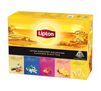 Lipton, Tè Nero Classico, 5 Varianti di tè neri aromatizzati, Con Ingredienti 100% Naturali, Gusto Intenso ed equilibrato, Ottimo per i Momenti di Piacere 50 Filtri, Idea Regalo