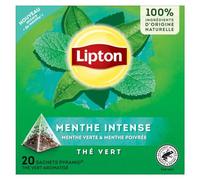 Lipton Tè Verde 2 Menta Intensa 20 Pyramid 20 Unità (confezione da 1)