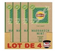 Lipton Thé Vert Marrakech Mint Capsule Compatibili Nespresso (Lotto di 4 X 10 Capsule)