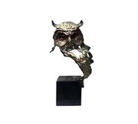 LiQENT-149 d'Arte Decorazione Abstract Sculpture Modern Art Statue with Marble Base for Home Decor Decorazione Desktop(Bronze)