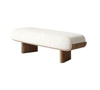 LiQENT-149 Pouf portaoggetti Wooden and Fabric Bench for Bedroom Living Room and Dining(Piccolo)