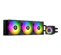 ENERMAX LIQMAXFLO 420 mm CPU AIO Liquid Cooler (LGA 1700, 1200, AM5, AM4) - Xtreme Dual Chamber Pumpe- ARGB VRM - 420W+ TDP (3 X 140 PWM ARGB Silent Flow Fan); ELC-LMF420T-ARGB, nero