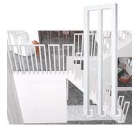 LIQONWAG Barra Dirto Di Sicurezza Antiscivolo Perhiere Delle Scale in Ferro Battuto a Forma Di U per Soffitte e Corridoi, Dihiera Durevole per Interni/Esterni/M S - 1 Pc/110Cm/43.3 in