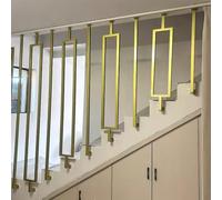 LIQONWAG Moderno Tipo L per Scale - Asta Dirto Di Sicurezza Montata a Soffitto, Balaustra in Tubo Quadrato Di Ferro Battuto, Corrimano per Interni/Esterni, Elegantehiera per Scale/Single Bar il/4.8Ft/