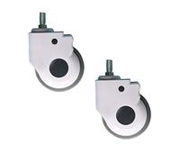 LIQONWAG Ruote Girevoli in Poliuretano, Ruote da 3/4/5 Pollici, Ruote per Attrezzature Mediche, con Freno, Ruote per Mobili, Ruote Universali, Silenziose, 2 Pezzi/Universal/4Inch