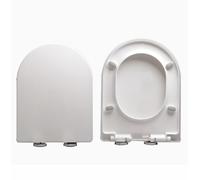 LIQONWAG Sedile Wc con Chiusura Ammortizzata, Sedile Wc a Sgancio Rapido, Cerniere Regolabili, Copriwater a Forma Di V/D/U per Una Facile Installazie Pulizia - Fissaggio Superiore Semplice - Coperchio