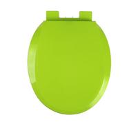 LIQONWAG Sedile Wc con Chiusura Ammortizzata, Semplice Fissaggio Superiore, Sedile Wc Rotondo Colorato con Fissaggi in Plastica Regolabili, Forma Ovale, Sedile Wc Rotondo 360 * 410 Mm/Green