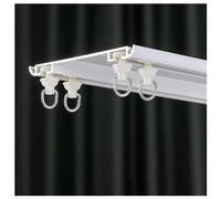 LIQONWAG Set Di Binari per Tende Doppie Minimaliste e Sottili, Binario per Tende Silenzioso Invisibile Montato a Soffitto per Finestre con Apertura Verso L'Interno, Finestre a Bovindo Molto Strette, A