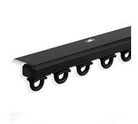 LIQONWAG Set Di Binari per Tende Doppie Minimaliste e Sottili, Binario per Tende Silenzioso Invisibile Montato a Soffitto per Finestre con Apertura Verso L'Interno, Finestre a Bovindo Molto Strette, A