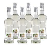 Liqueur de Monin Cacao Blanc | Liquore al Cacao Bianco con Aromi Naturali | Confezione da 6 Bottiglie da 70cl