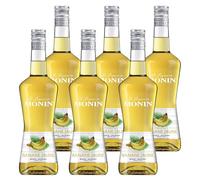 Liqueur de Monin Creme de Banane Jaune | Sciroppo alla Crema di Banana con Aromi Naturali | Confezione da 6 Bottiglie da 70cl