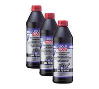3 X LIQUI MOLY 1414 olio per cambio completamente sintetico (GL5) SAE 75W-90 1L