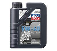 Liqui Moly 20750 - Olio Motore ad Alte Prestazioni Motorbike, 4T, 5W-40, HC Street, Booklet, 1 l