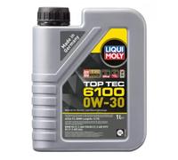 LIQUI MOLY 20777 TOP TEC 6100 0W-30 C2 OLIO MOTORE AUTO SINTETICO MOTORI DIESEL