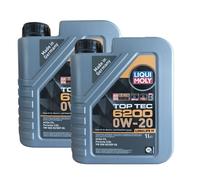 Liqui Moly 20787 Olio Motore Top Tec 6200 0w20 Acea C5 Longlife Iv 2 Litri