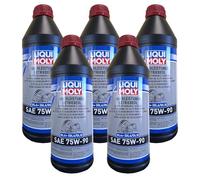 LIQUI_MOLY 4434 KIT PROMO 5 LITRI OLIO SPECIFICO PER CAMBIO MANUALE O AUTOMATICO 75W90 AD ALTE PRESTAZIONI. API GL 4+ SPECIFICO E COMPATIBILE PER GRUPPO FORD ESD-M2C 175-A, VW 501 50 (G50), ZF