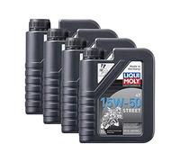 Liqui Moly 4x 2555 Motorbike 4t Street Motorrad Motoro Engine Oil 15w-50 1L