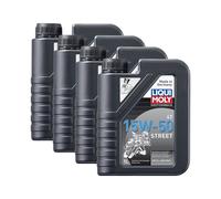 Liqui Moly 4x 2555 Motorbike 4t Street Motorrad Motoro Engine Oil 15w-50 1L