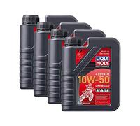 Liqui Moly 4x 3051 Motorbike 4t Synth Motoro Offroad Race 10w-50 1L
