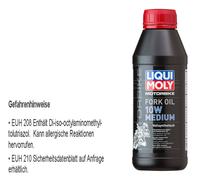 Olio Forcella Forcone Liqui Moly Motocicletta 10W Medio 500 ML Ammortizzatori