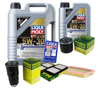 LIQUI MOLY 6 Litro Speciale Tec F 5W-30 Olio motore + MANN-FILTER Set