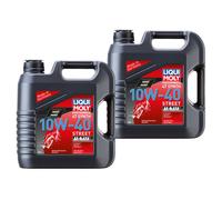 Liqui Moly 8 L Olio Motore 4T Sintetico 10W-40 Street Race API SN Plus