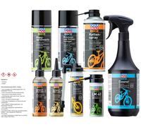 LIQUI MOLY Bicicletta Glanz-Sprühwachs + Olio per Catena+Detergente+Pulitore
