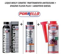LIQUI MOLY CERATEC TRATTAMENTO ANTIUSURA + ENGINE FLUSH PLUS + ADDITIVO DIESEL