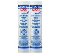 Liqui Moly Grasso Lubrificante Lm 47 Grasso Lunga Durata + MoS2 3520 2x400 G