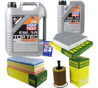 LIQUI MOLY Kit Ispezione 5W-30 6L per Audi A4 Avant 8K5 B8 2.0 TDI