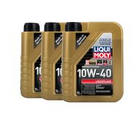 LIQUI MOLY Leichtlauf 10W-40 Olio Motore, 3x1 Litro