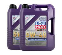 LIQUI MOLY Leichtlauf High Tech 5W-40 Olio Motore MB 229.3, VW 502 00, 2x5 Litri