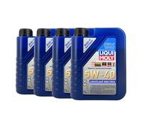 LIQUI MOLY Leichtlauf High Tech 5W-40 Olio Motore MB 229.3, VW 502 00, 4x1 Litro