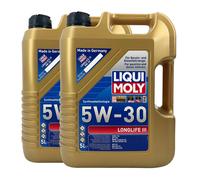 LIQUI MOLY Longlife III 5W-30 Olio Motore BMW Longlife-04, VW 504 00, 2x5 Litro